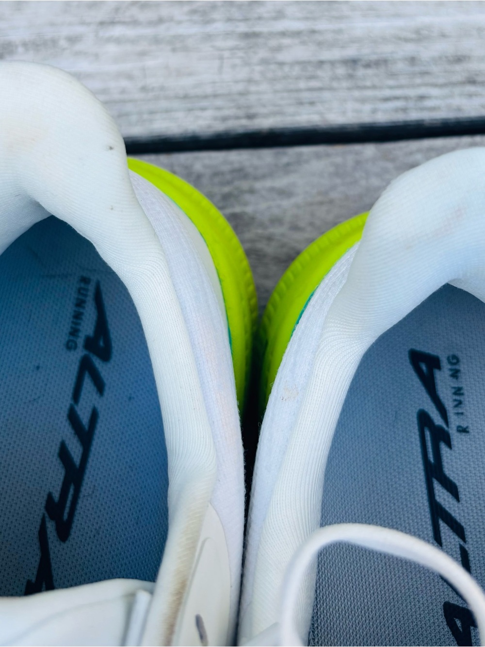 Altra White Men’s Running Shoes White & Lime  size 10.5 - Picture 11 of 11